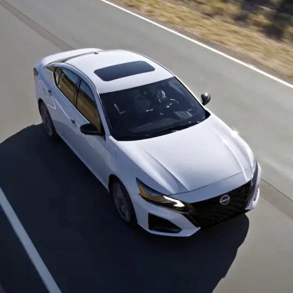 A top down view of the 2025 Nissan Altima with a moonroof in Pompano Beach, FL
