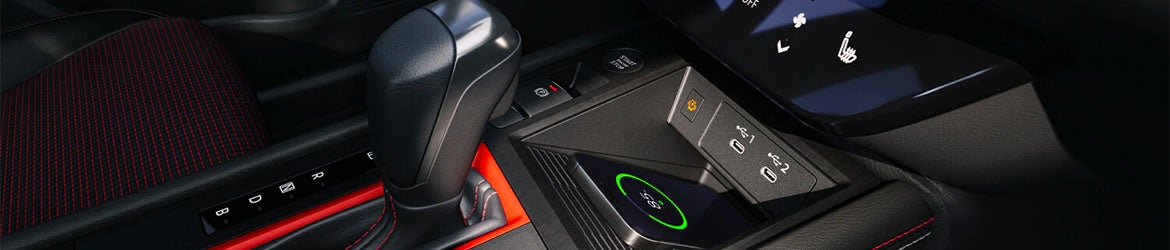 A charging pad in the 2025 Nissan Kicks in Pompano Beach, FL